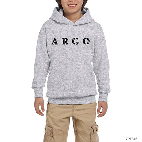 Gazapizm Argo Gri Çocuk Kapşonlu Sweatshirt