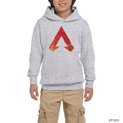 Apex Legends Fire Gri Çocuk Kapşonlu Sweatshirt