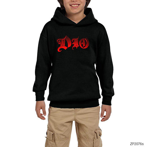 Dio Siyah Çocuk Kapşonlu Sweatshirt