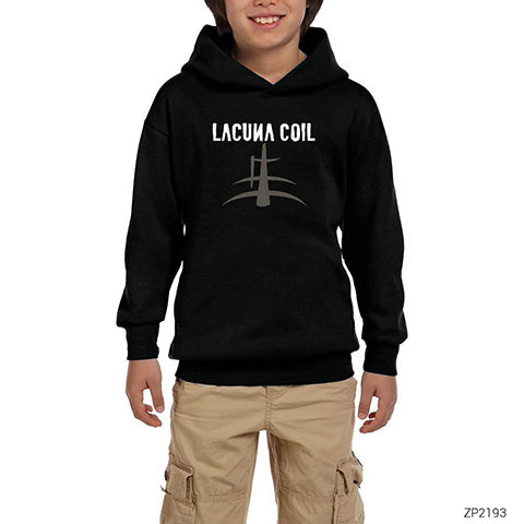 Lacuna Coil Siyah Çocuk Kapşonlu Sweatshirt