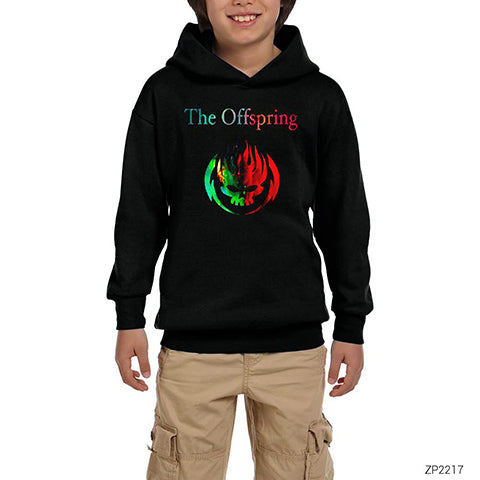 The Offspring Logo 3 Siyah Çocuk Kapşonlu Sweatshirt