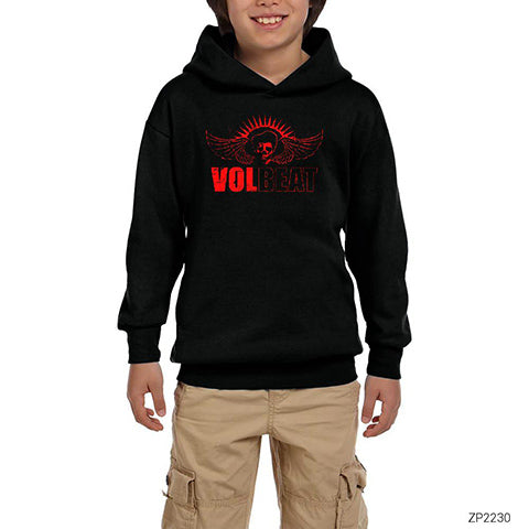 Volbeat Logo Siyah Çocuk Kapşonlu Sweatshirt