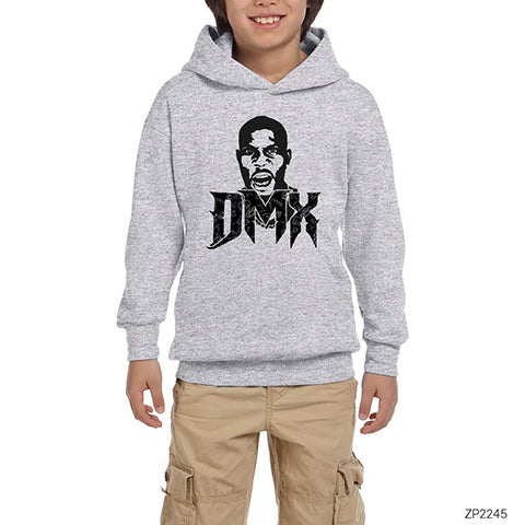 Dmx Earl Simmons Gri Çocuk Kapşonlu Sweatshirt