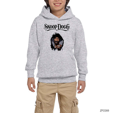 Snoop Dogg Cool Gri Çocuk Kapşonlu Sweatshirt