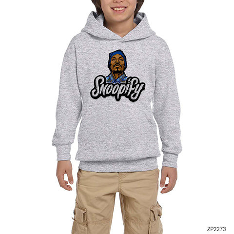 Snoop Dogg Snoopify Gri Çocuk Kapşonlu Sweatshirt