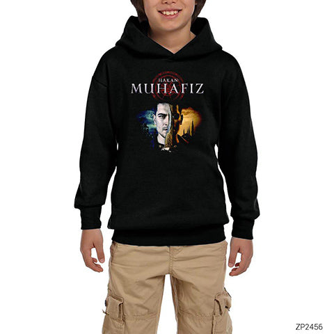 Hakan Muhafız Two World Siyah Çocuk Kapşonlu Sweatshirt