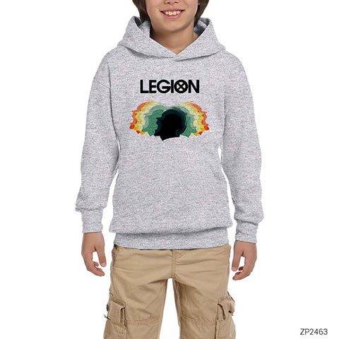 Legion Heads Gri Çocuk Kapşonlu Sweatshirt