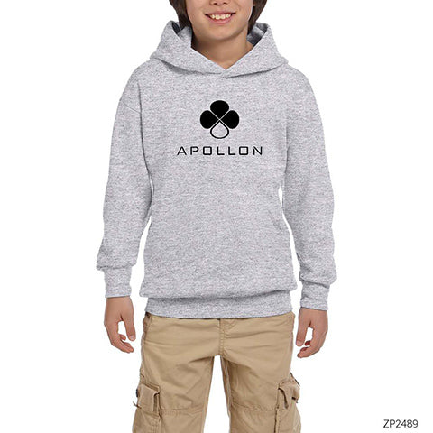 The Rain Apollon Gri Çocuk Kapşonlu Sweatshirt