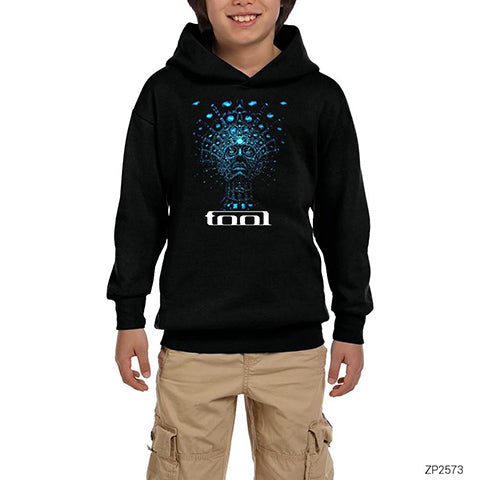 Tool Blue Face Siyah Çocuk Kapşonlu Sweatshirt