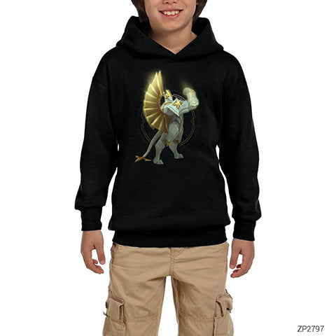 League of Legends Galio Siyah Çocuk Kapşonlu Sweatshirt