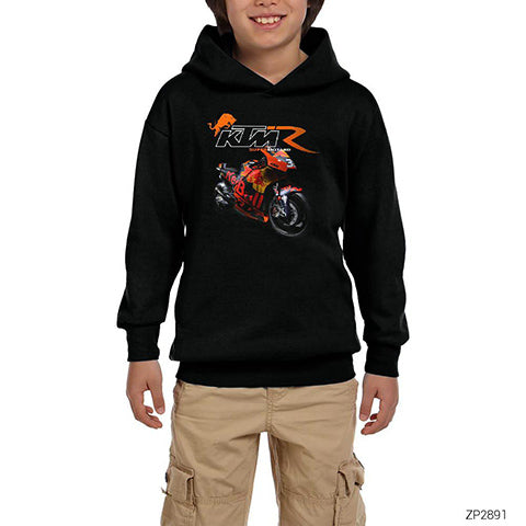 KTM RC16 Siyah Çocuk Kapşonlu Sweatshirt