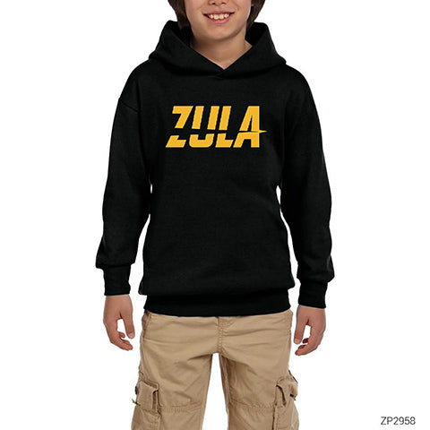 Zula Player Siyah Çocuk Kapşonlu Sweatshirt