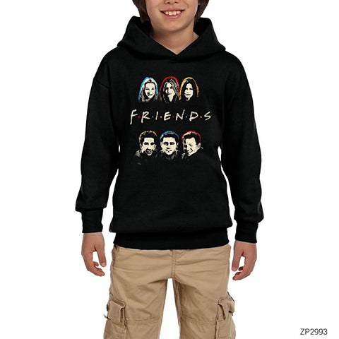 Friends Hope Siyah Çocuk Kapşonlu Sweatshirt