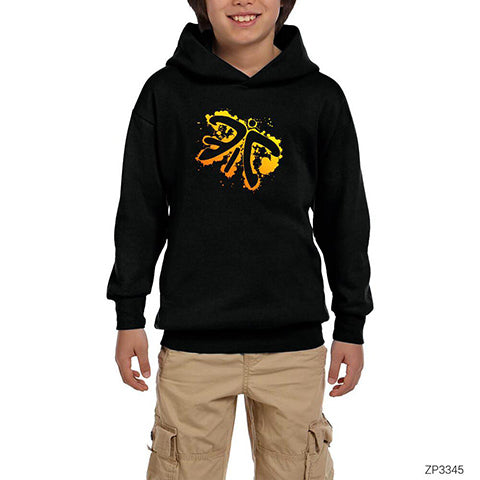 Fnatic Paint Splash Siyah Çocuk Kapşonlu Sweatshirt