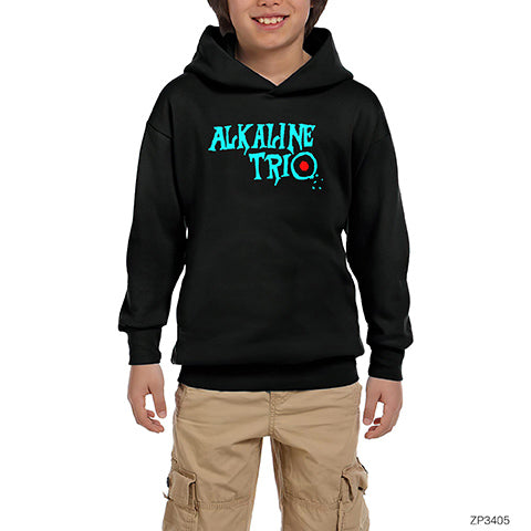 Alkaline Trio Siyah Çocuk Kapşonlu Sweatshirt