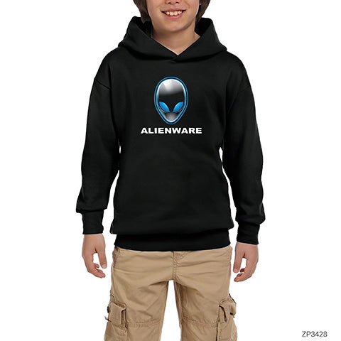 Alienware Siyah Çocuk Kapşonlu Sweatshirt