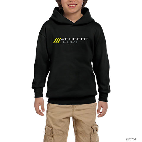 Peugeot Sport Slash Siyah Çocuk Kapşonlu Sweatshirt