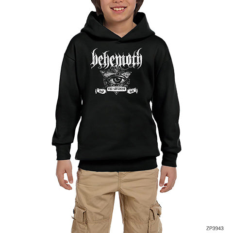 Behemoth The Sattan Siyah Çocuk Kapşonlu Sweatshirt