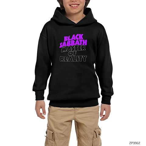 Black Sabbath Master of Reality Siyah Çocuk Kapşonlu Sweatshirt