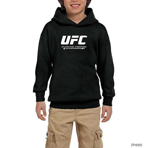 UFC Ultimate Championship Siyah Çocuk Kapşonlu Sweatshirt