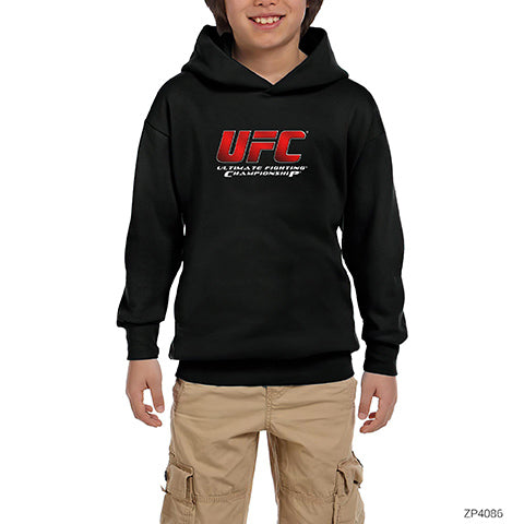 UFC Ultimate Fighting Championship Siyah Çocuk Kapşonlu Sweatshirt