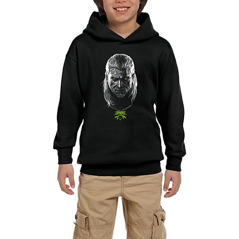 The Witcher Season 2 Geralt Siyah Çocuk Kapşonlu Sweatshirt