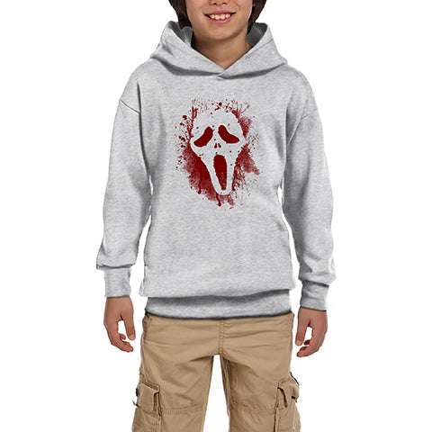 Scream Splash Gri Çocuk Kapşonlu Sweatshirt