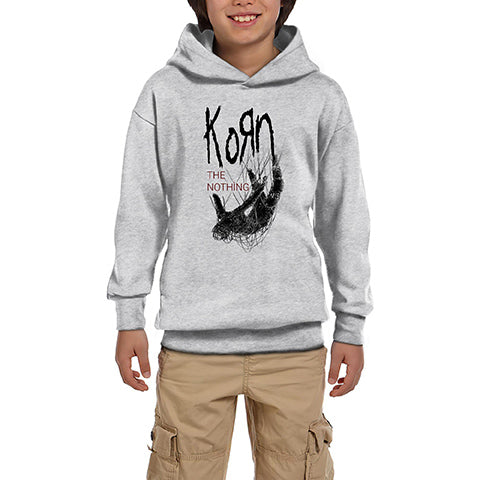 Korn The Nothing Beyaz Gri Çocuk Kapşonlu Sweatshirt