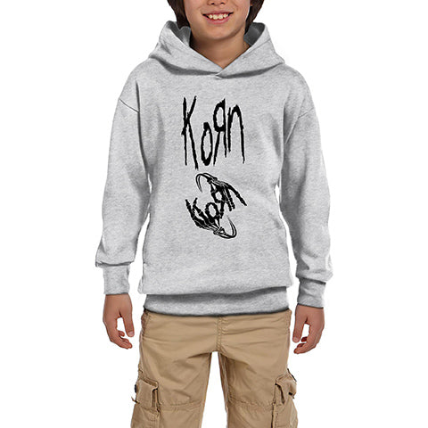 Korn to Korn Gri Çocuk Kapşonlu Sweatshirt