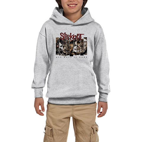 Slipknot All Hope Is Gope Gri Çocuk Kapşonlu Sweatshirt