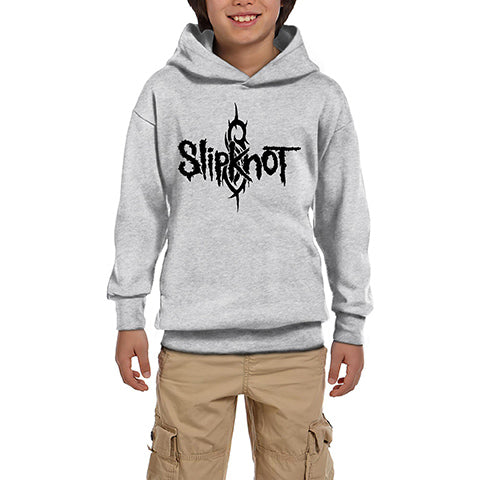 Slipknot X Ball Gri Çocuk Kapşonlu Sweatshirt