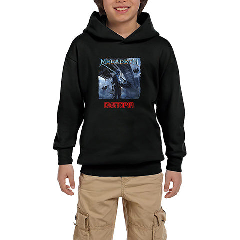 Megadeth Dystopia Siyah Çocuk Kapşonlu Sweatshirt