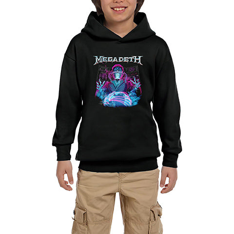 Megadeth Ruler Of The World Siyah Çocuk Kapşonlu Sweatshirt