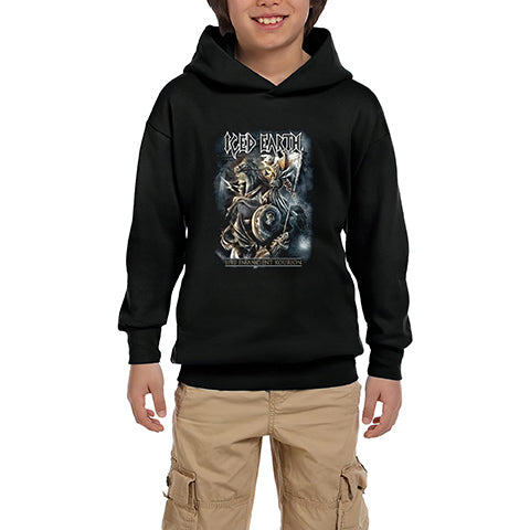 Iced Earth Siyah Çocuk Kapşonlu Sweatshirt