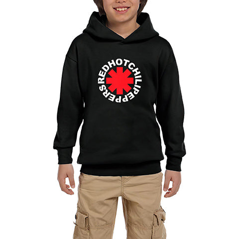 Symbol Red Hot Chili Peppers Siyah Çocuk Kapşonlu Sweatshirt