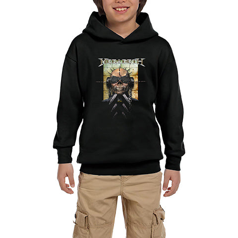 Megadeth Vic 3 Siyah Çocuk Kapşonlu Sweatshirt