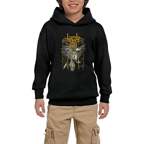 Lamb Of God 4 Papat Siyah Çocuk Kapşonlu Sweatshirt