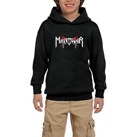 Manowar The Sons Of Odin Siyah Çocuk Kapşonlu Sweatshirt