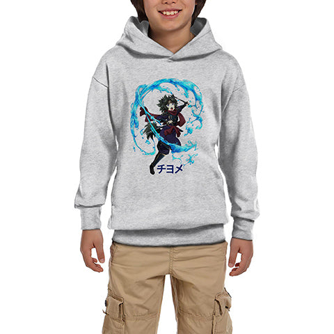 Gaikotsu Kishi Sama Mochizuki Chiyome Gri Çocuk Kapşonlu Sweatshirt