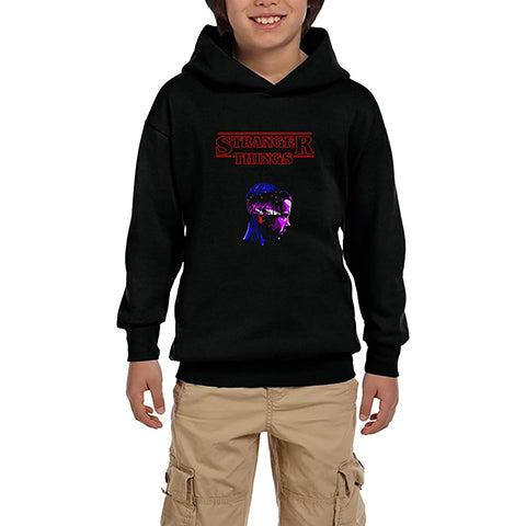 Stranger Things Dream Siyah Çocuk Kapşonlu Sweatshirt