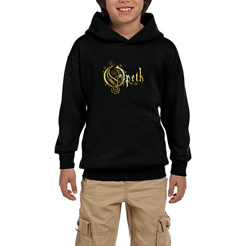 Opeth Logo Classic Siyah Çocuk Kapşonlu Sweatshirt