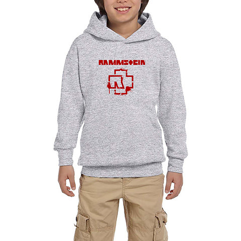 Rammstein Fly Gri Çocuk Kapşonlu Sweatshirt