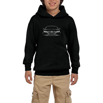 Audi Rs6 Siyah Çocuk Kapşonlu Sweatshirt