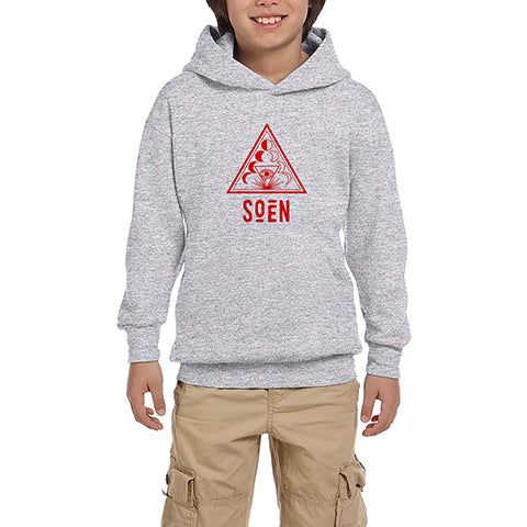 Soen Lotus Gri Çocuk Kapşonlu Sweatshirt