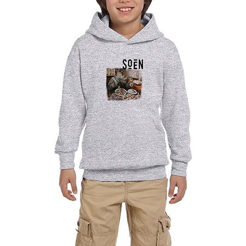 Soen Tellurian Gri Çocuk Kapşonlu Sweatshirt