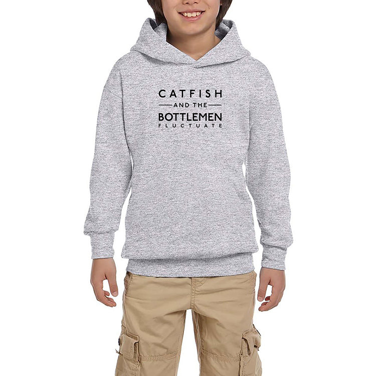 Catfish And The Bottlemen Type Gri Çocuk Kapşonlu Sweatshirt