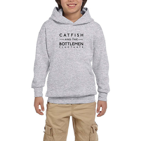 Catfish And The Bottlemen Type Gri Çocuk Kapşonlu Sweatshirt