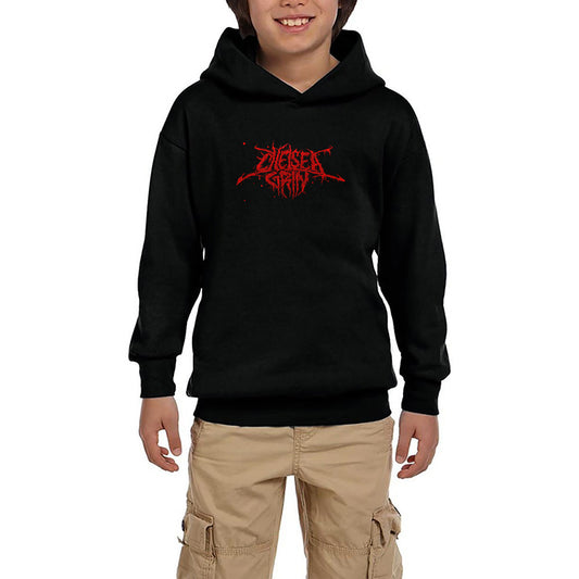 Chelsea Grin Logo Blood Siyah Çocuk Kapşonlu Sweatshirt