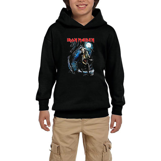 Iron Maiden Benjamin Siyah Çocuk Kapşonlu Sweatshirt