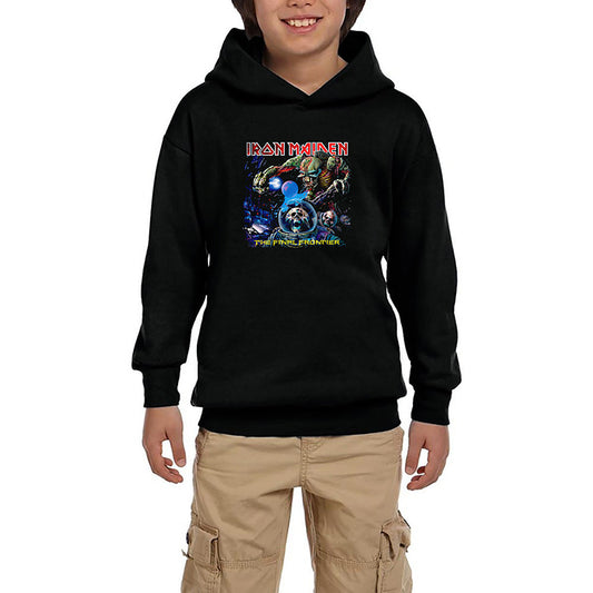 Iron Maiden The Final Frontier Siyah Çocuk Kapşonlu Sweatshirt